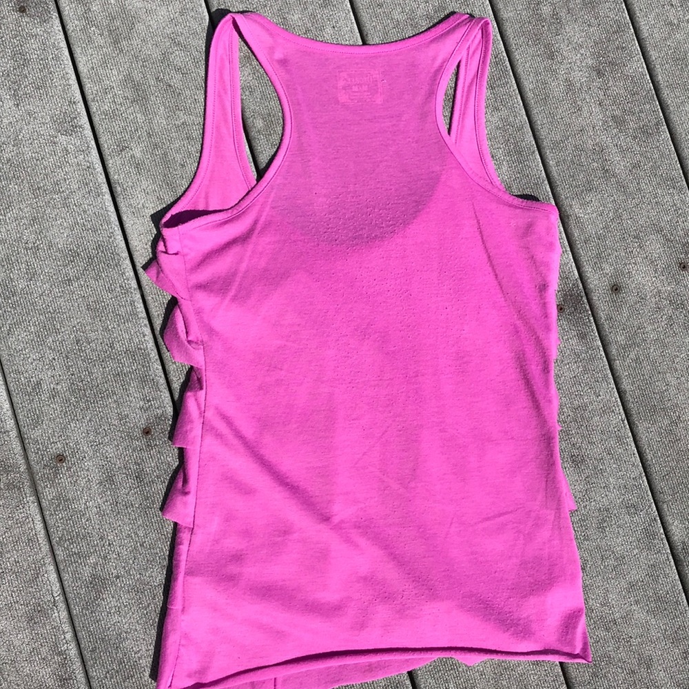 Magenta Ruffled Tank Top - Picture 2 of 4
